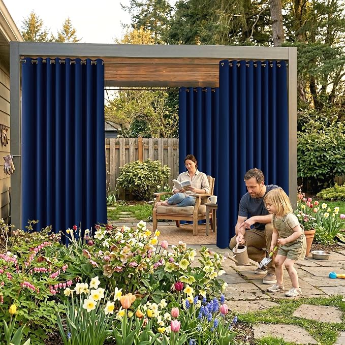 Waterproof Outdoor Curtain W105 x L95 - Image 2