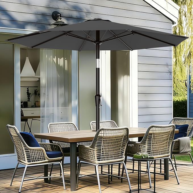 9 FT Patio Umbrella for Outdoor, Outdoor Table Umbrella - Image 2