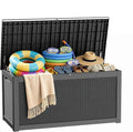 PatioZen Outdoor Storage Box Waterproof Extra Large 330 Gal Lockable, Hydraulic by OutdoorLivingPerfected