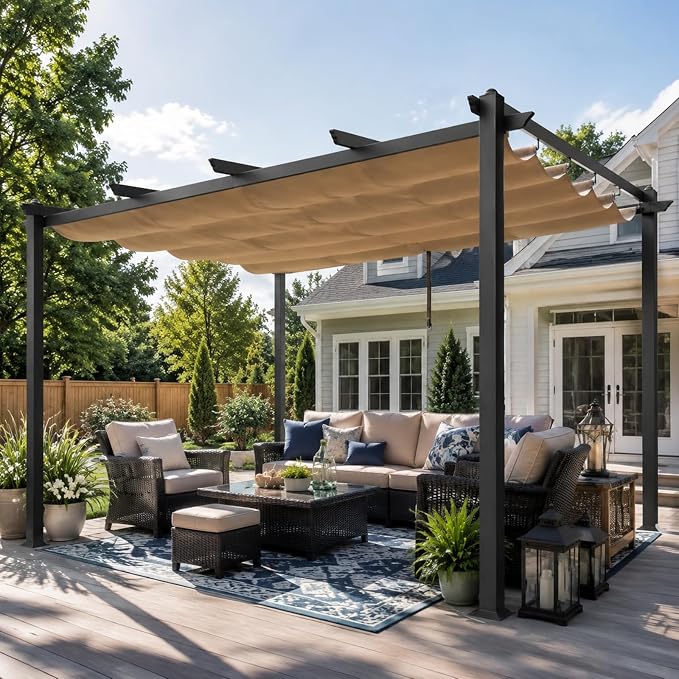 VINGLI 10'x 13' Outdoor Pergola - Image 2