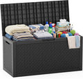 110 Gal Waterproof Outdoor Storage Box UV Resistant Deck Box | Extra-large by EASYUP