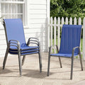TLSUNNY Patio Chair, Outdoor Stackable Textilene Chairs Set of 4, by TLSUNNY