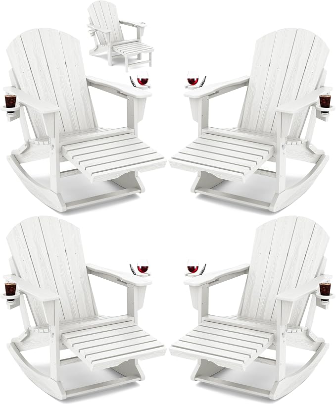 Adirondack Rocking Chair Set of 4 by KINGYES