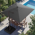 10x10FT Cantilever Outdoor Umbrella by ZLACUIU