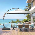 Grand patio 10x10 FT Cantilever Square Umbrella by GrandPatio
