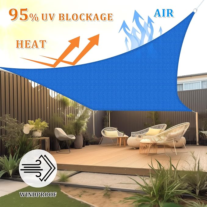 Shade&Beyond 10'x11' Sun Shade Sail Canopy Rectangle, UV Block Breathable - Image 2