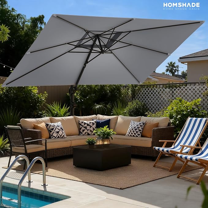 9x12 FT Cantilever Patio Umbrella - Image 9