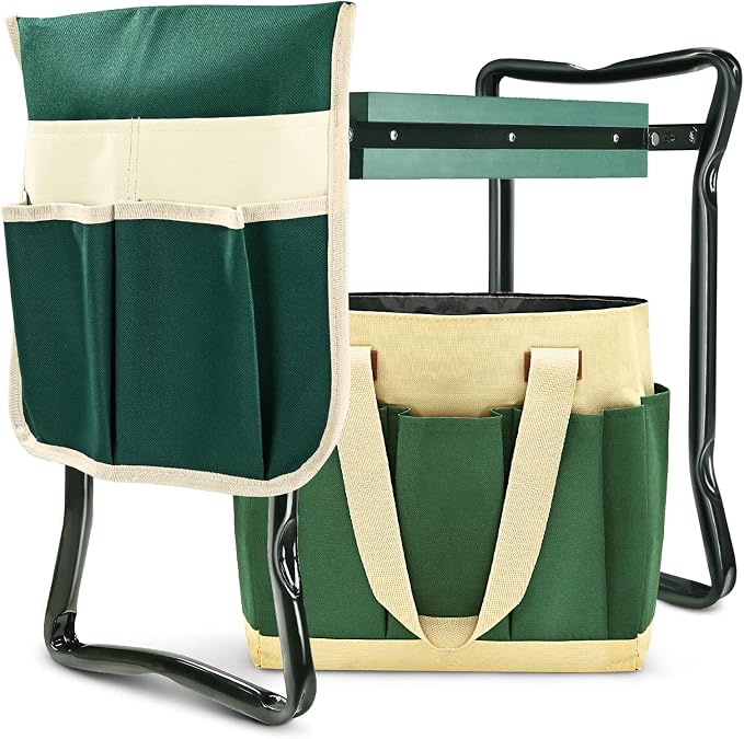 Garden Kneeler and Seat Heavy Duty, Upgraded Widened and Thickened Gardening by KVR
