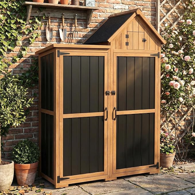 Outdoor Storage Cabinet Weatherproof by MAGAZOOPET