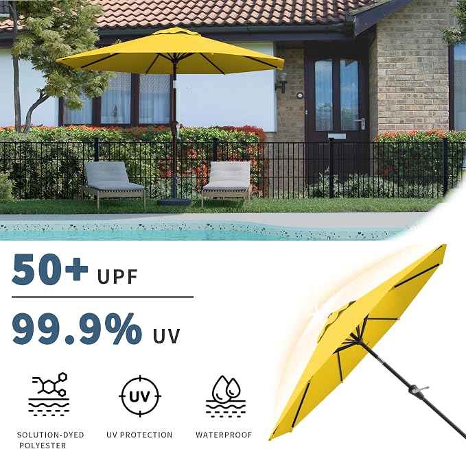 10FT Patio Umbrella, Outdoor Umbrella - Image 3