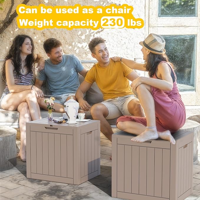 36 Gallon Outdoor Deck Box, Lockable Waterproof Outdoor Storage Boxes - Image 6