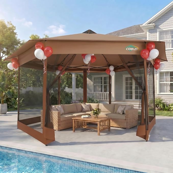 COBIZI 16x16 Pop Up Gazebo Tent by COBIZI