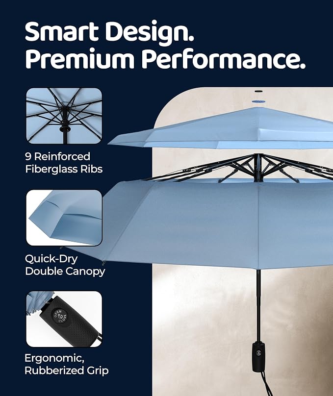 Windproof Travel Umbrella - Image 3