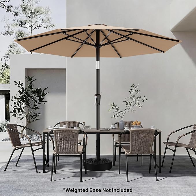 9 FT Patio Umbrella for Outdoor, Outdoor Table Umbrella - Image 6
