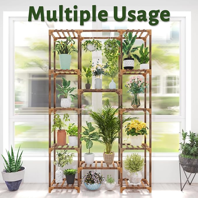 Plant Stand Indoor Outdoor, Tall Plant Shelf - Image 5