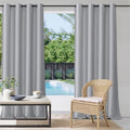 Outdoor Waterproof Curtains W52 x L84 Inch Silver Grey, 1 Panel | Deck Blackout by StangH