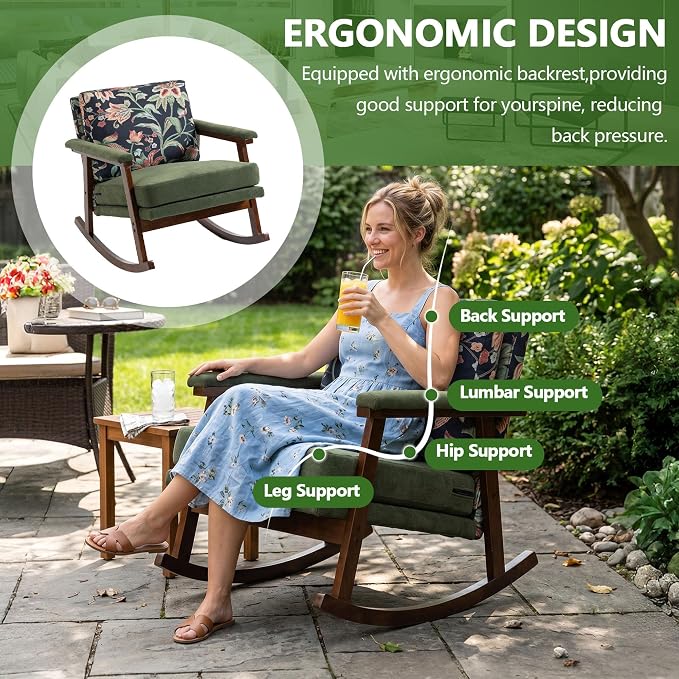 Outdoor Patio Rocking Chairs - Image 5