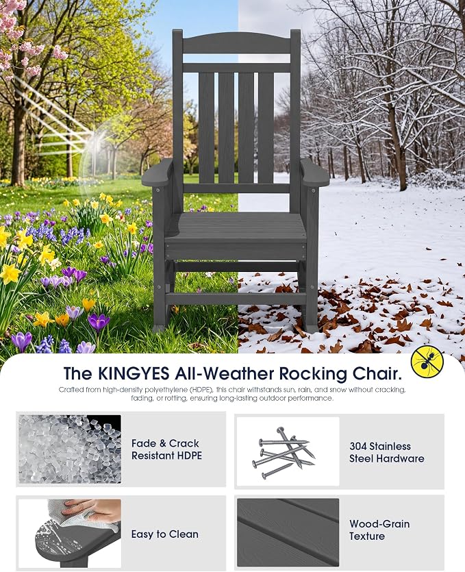 Oversized Outdoor Rocking Chair - Image 5