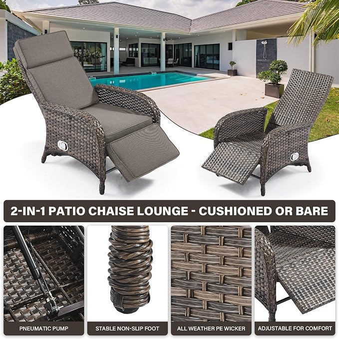Versatile Outdoor Recliner Chair - Image 5