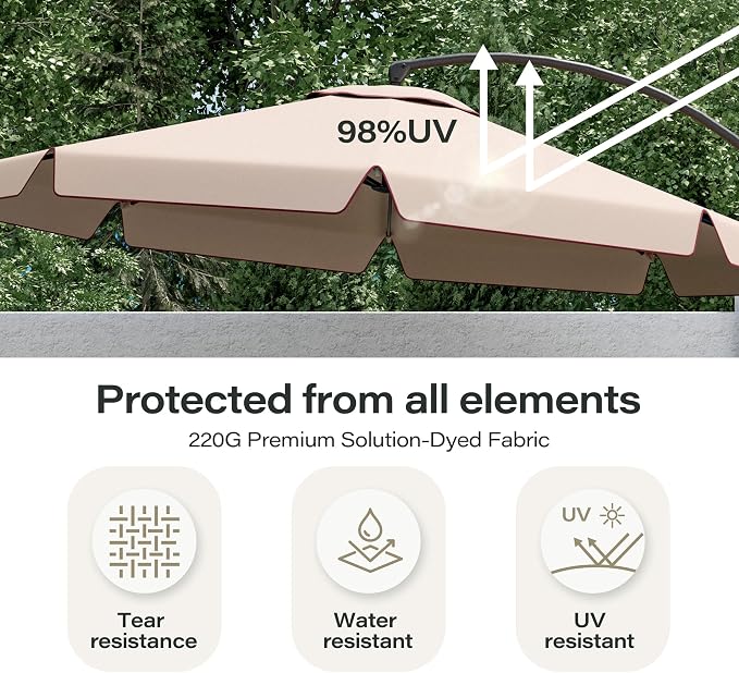 12ft Patio Cantilever Umbrella - Image 5