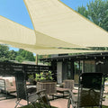 LOVE STORY Custom Size 12' x 20' x 23.3' Sun Shade Sail, Butter Cream | HDPE by LOVESTORY
