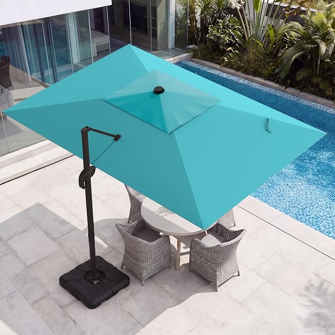 9x12 FT Patio Cantilever Umbrella by VEGOND