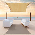 Colourtree CTAPR1220 Custom Size 11' x 23' Sand Beige Sun Shade Sail Canopy UV by ColourTree