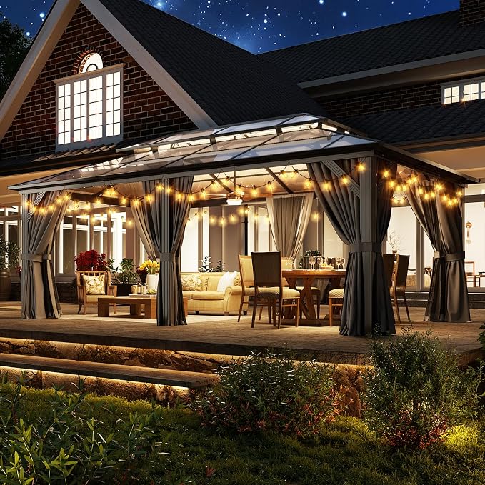 Aoxun 12'x20' Hardtop Gazebo - Image 3