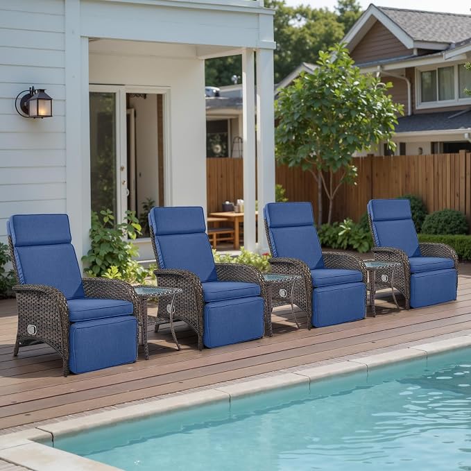 7 Piece Wicker Patio Furniture Set - Image 2