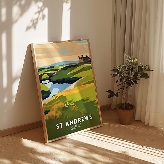 Golf Course Premium Giclee Fine Art Prints - Augusta, Pebble Beach, Pinehurst, Golf Course Posters, Golf Wall Art, Aesthetic Poster for Home Office Decor, Ready to Frame