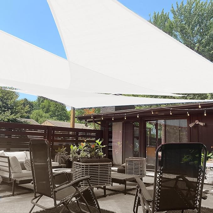 LOVE STORY 16' x 16' x 16' Triangle Sun Shade Sail by LOVESTORY