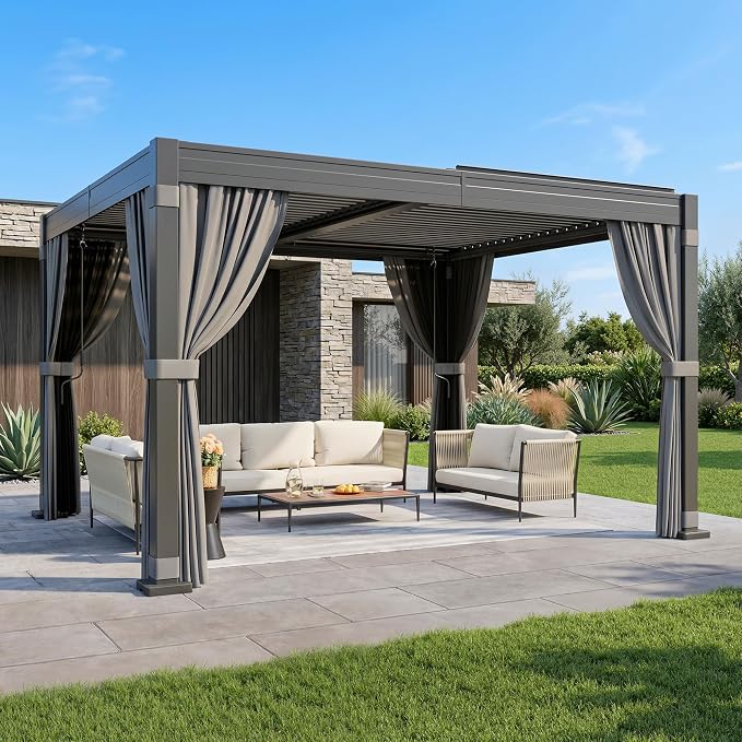 Airwire 10x12 FT Louvered Pergola - Image 3