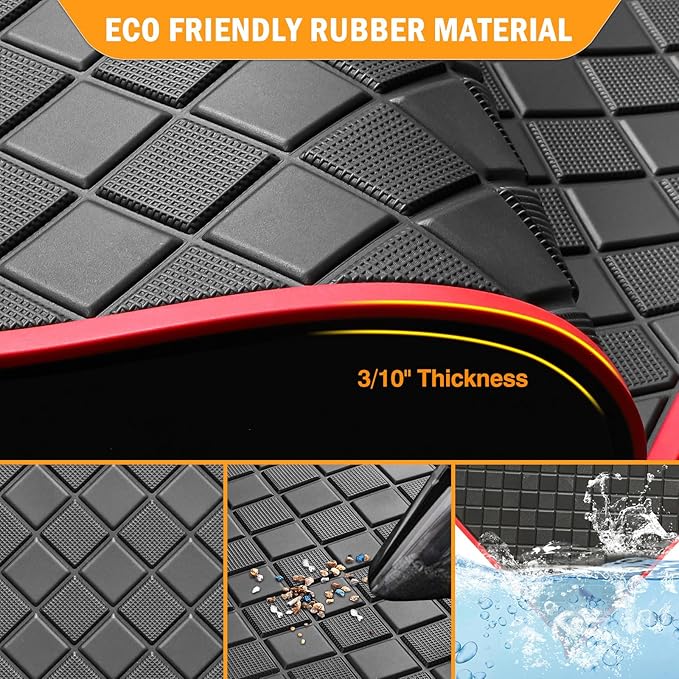 Golf Cart Floor Mat for Yamaha,Customize Non-Slip Full Coverage Liner Matt Replacement Fits to Yamaha G29/Drive, Drive2,Adventurer,QuieTech 2017+,Durable Easy to Clean