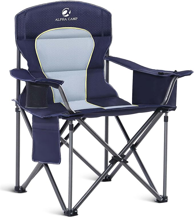 ALPHA CAMP Oversized Fully Padded Camping Chairs by ALPHACAMP