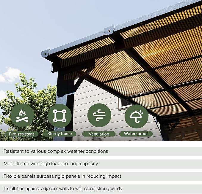 Aoxun 14’x10’ Gazebo with Aluminum Frame & Polycarbonate Panel, Outdoor Patio - Image 4