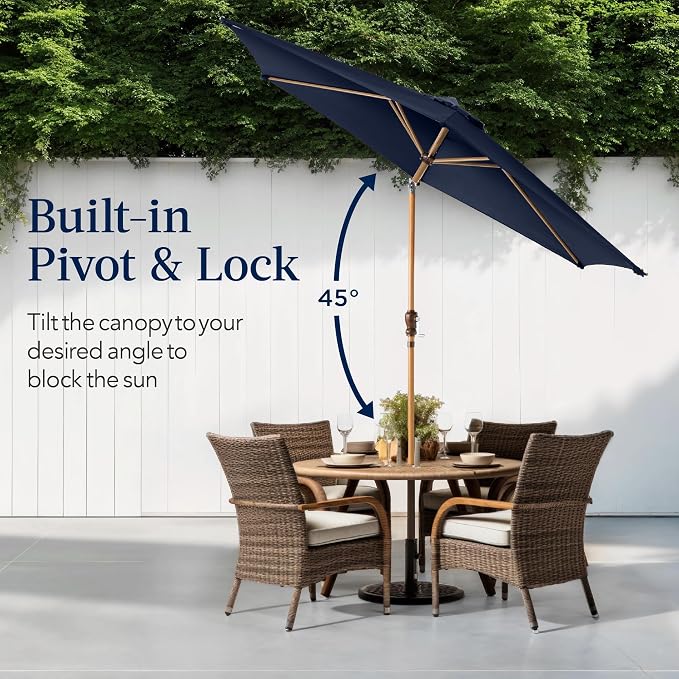 Best Choice Products 10ft Market Umbrella, Outdoor Sun Shade - Image 4
