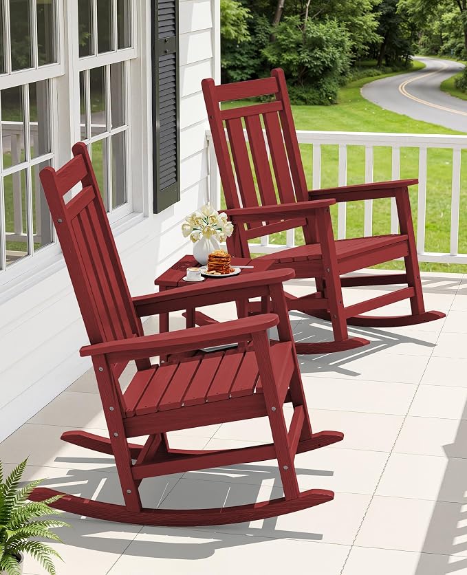 Oversized Outdoor Rocking Chair, All-Weather Patio Rocking Chairs - Image 2