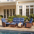Resort-Grade Recliners Patio Furniture, 6.2" Ultra Thick Cushions | Heavy Duty by VELSCAPE