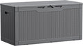Devoko 100 Gallon Waterproof Resin Deck Box, Large Outdoor Storage Box | Indoor by DEVOKO