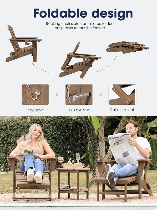 Adirondack Rocking Chair Set of 2 - Image 4