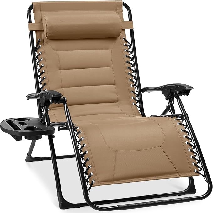 Best Choice Products Oversized Padded Zero Gravity Chair, Folding Outdoor Patio by Unknown