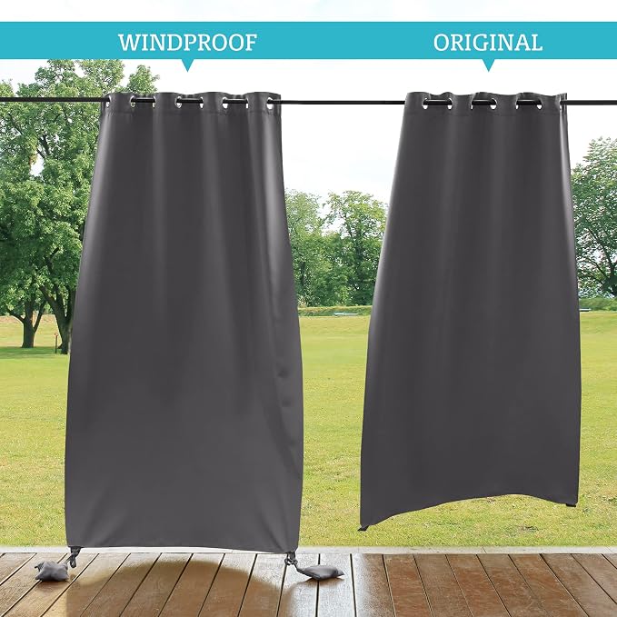 RYB HOME Windproof Outdoor Curtains - Image 2