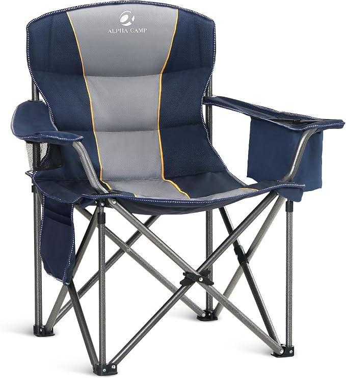 ALPHA CAMP Oversized Fully Padded Camping Chairs by ALPHACAMP