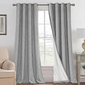 H.VERSAILTEX Blackout Curtains Linen Curtains 120 inches Long 100% Black Out by HVERSAILTEX