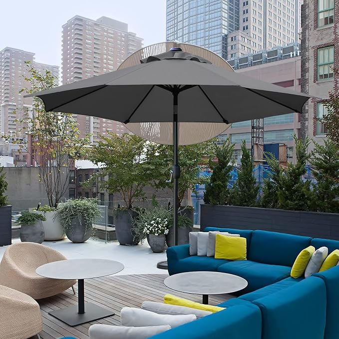 Sunnyglade 9' Patio Umbrella Outdoor Table Umbrella - Image 6
