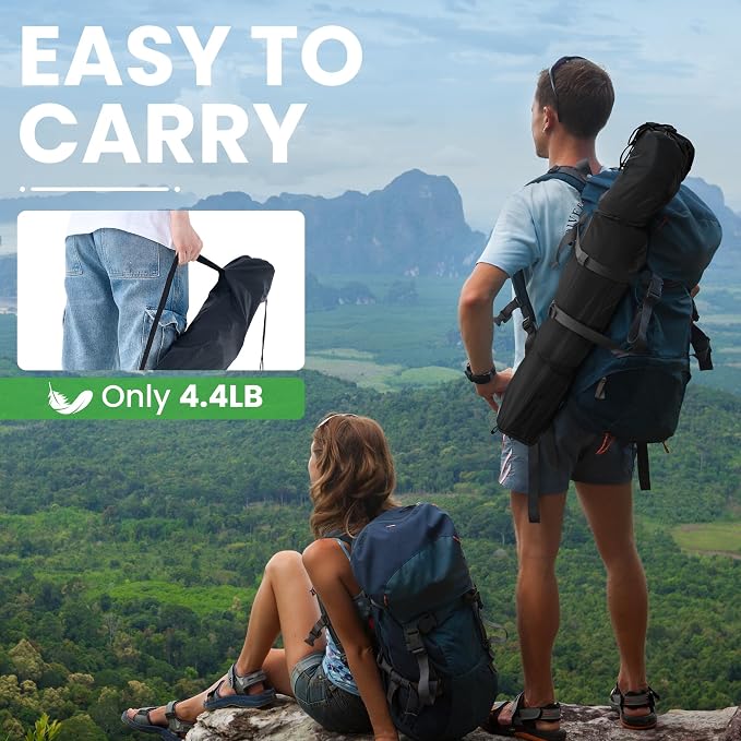 2 Pack Lightweight Folding Camping Chairs, Outdoor Lawn Beach Chair - Image 4