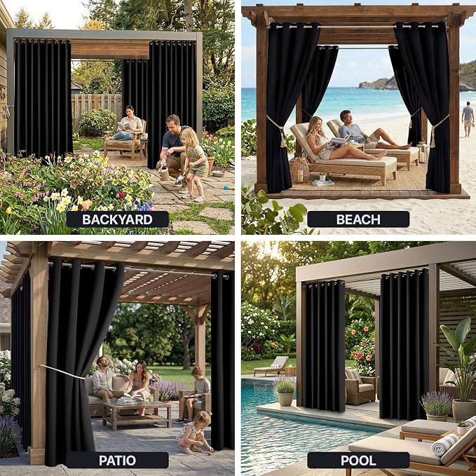 Outdoor Indoor Curtains W84 x L108 - Image 9