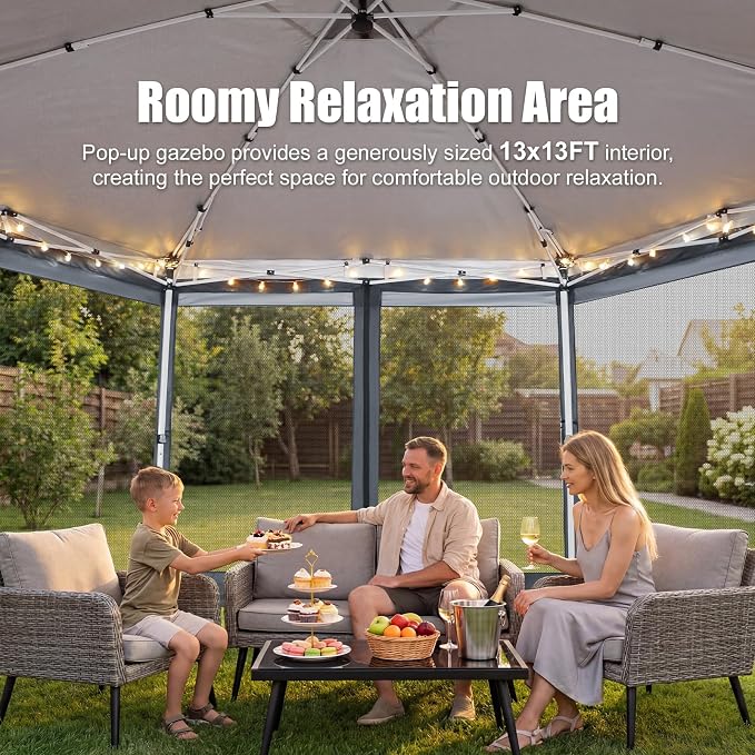 COBIZI 16x16 Pop Up Gazebo Tent - Image 4