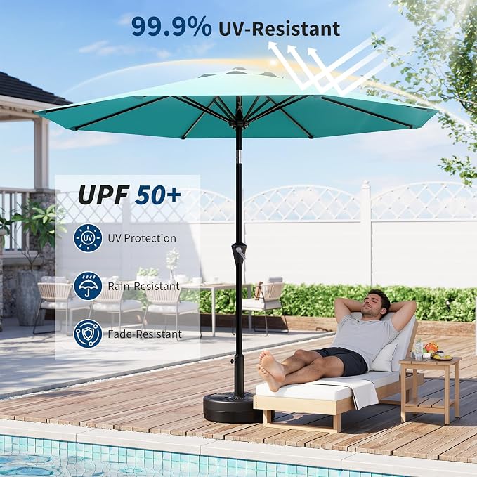 GarveeLife 9FT Umbrella Outdoor Patio, Pool Umbrella - Image 5