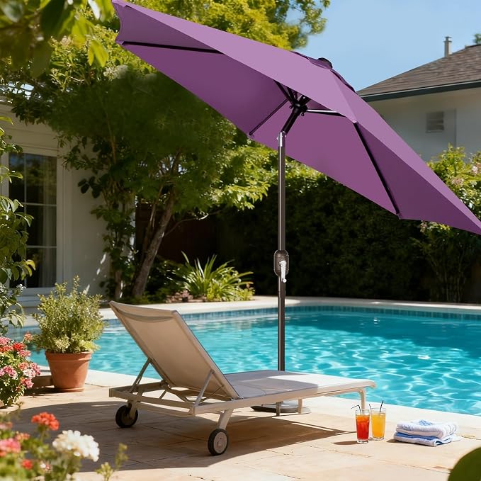 7.5 ft Patio Umbrella, Yard Umbrella, Outdoor Market Umbrella - Image 8